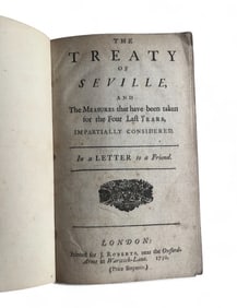 Treaty of Seville, London, 1730