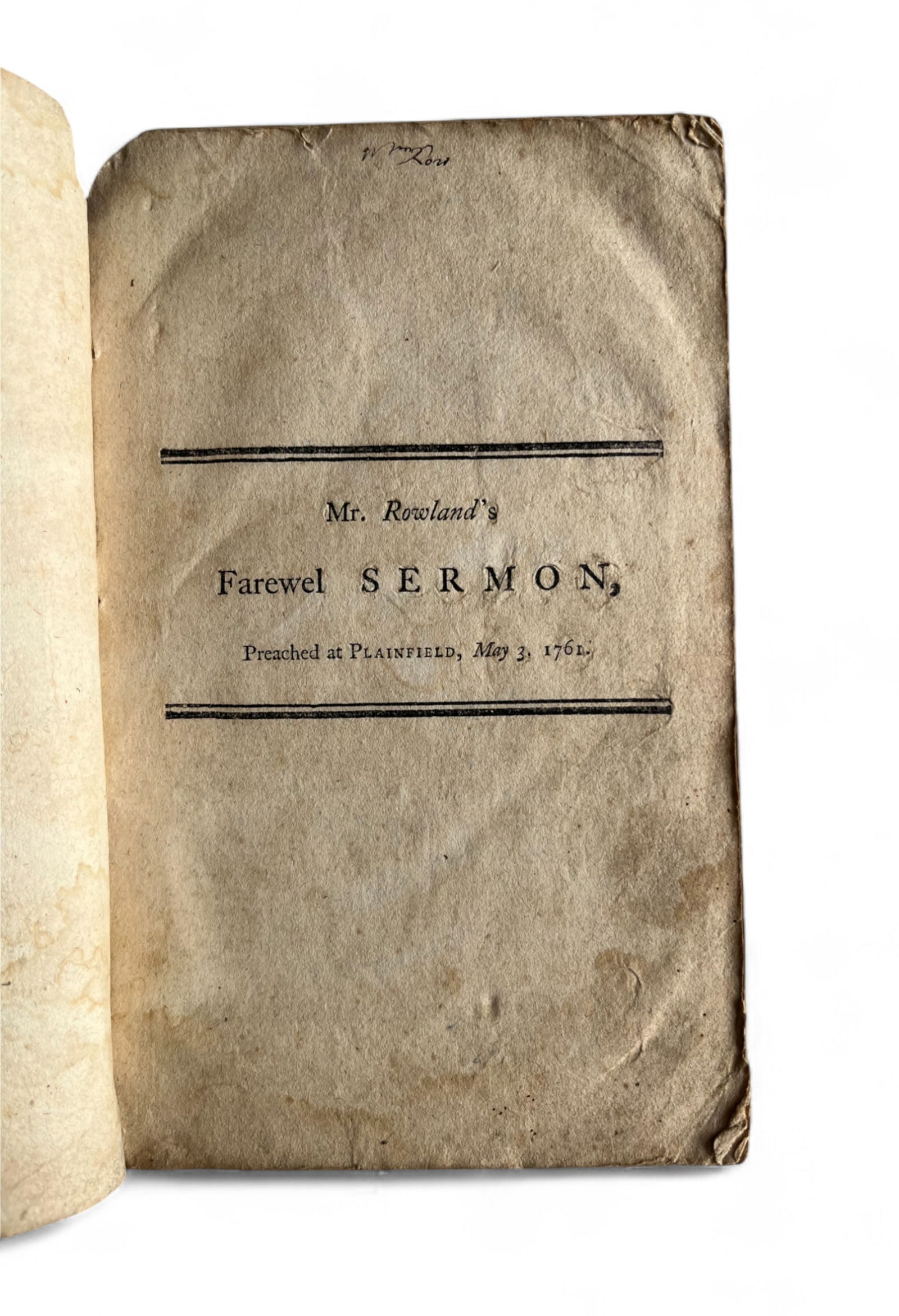 Rowland, Ministers Freed from Guilt, 1761 (1 of 3)