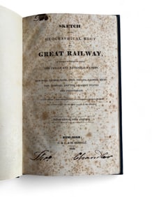 Redfield, Railway Prospectus w/ Map, 1830