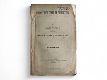 Poore, 22 Years of Protection, 1888