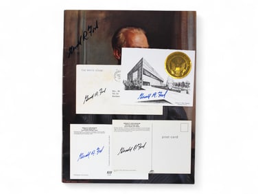 Gerald Ford Museum Autograph Lot