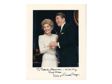 Nancy & Ronald Reagan Signed Photo