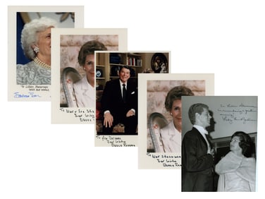 (5) First Lady Signed Photos