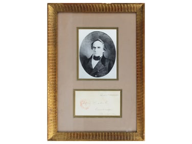 Daniel Webster Signed Free Frank