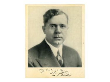 Huey P. Long Photograph w/ Printed Signature
