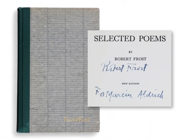 Robert Frost Signed Selected Poems