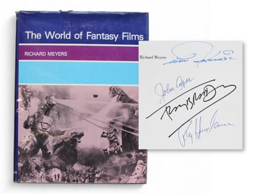 (4) Fantasy Film Signatures in Book - JSA
