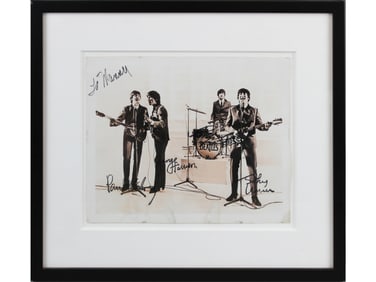 Beatles Signed Photo - Hard Day's Night