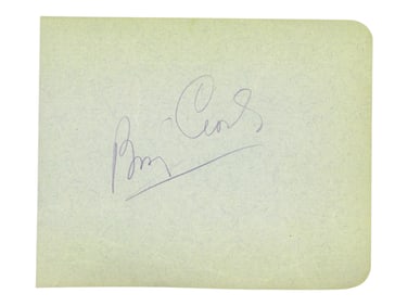 Bing Crosby Signed Album Page - JSA