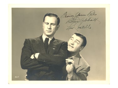 Abbott & Costello Signed Photo - JSA