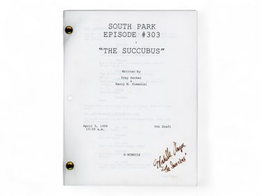 (2) South Park Signed TV Scripts, Michelle Unger
