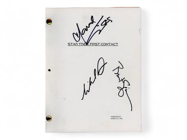 Star Trek First Contact Multi Signed Script