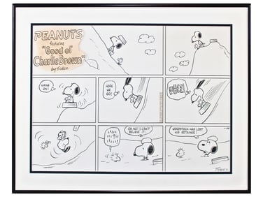 Charles Schulz Peanuts Sunday, 1/28/1973