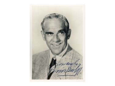 Boris Karloff Signed Photo - JSA