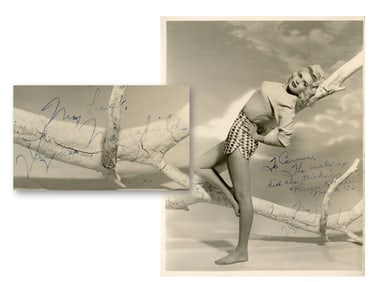Jayne Mansfield Signed Photo - JSA