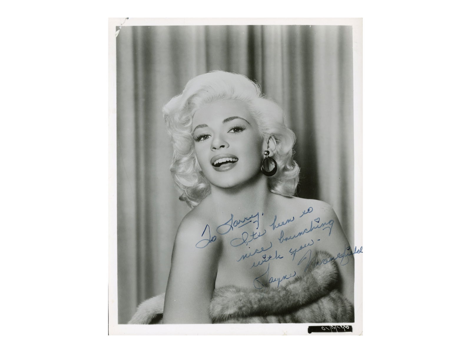 Jayne Mansfield Signed Photo - JSA (1 of 2)