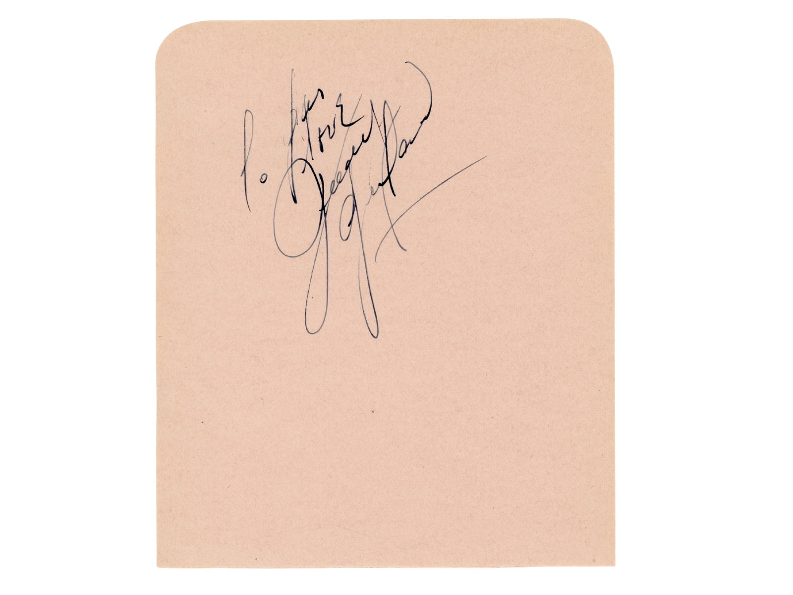 Judy Garland Signed Album Page (1 of 1)