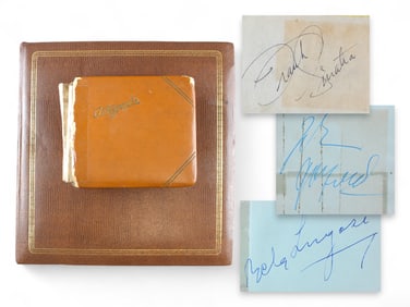 Vintage Celebrity Autograph & Photo Albums