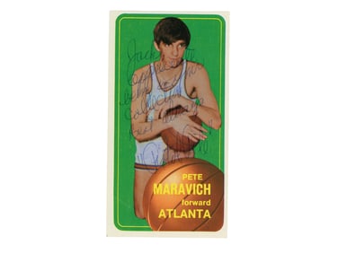 1970 Topps #123 Pete Maravich Signed Rookie JSA