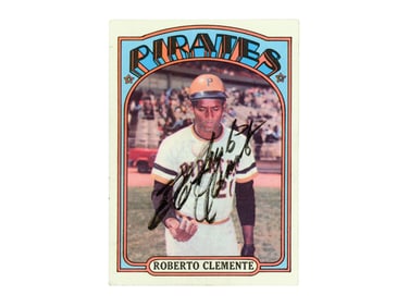 Roberto Clemente Signed 1972 Topps Card - JSA