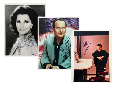 (55) Signed Celebrity Photos (P Last Names)