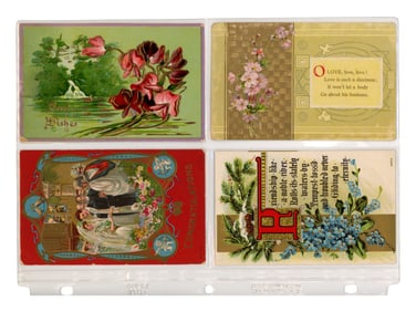 Estate Postcard & Ephemera Lot (100 Pieces)