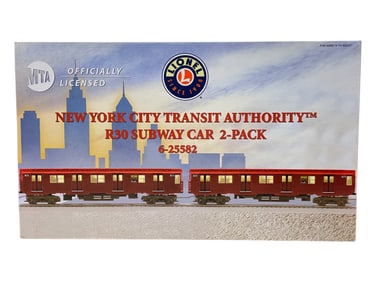 Lionel 25582 NYCTA R30 Subway Car Add-On Set