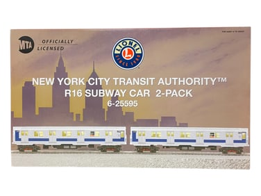 Lionel 25595 NYCTA R16 Subway Car Add-On Set