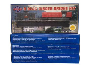 4 Atlas 6923 O Deck Bridge Kits