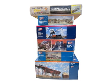 6 Walthers HO Structure Kits, Plus