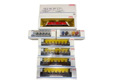 7pc Marklin HO Swiss Diesel Goods Train