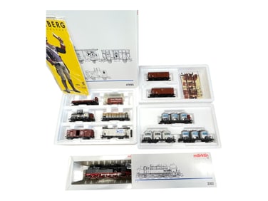 4 Unit Marklin HO DB Steam Goods Train