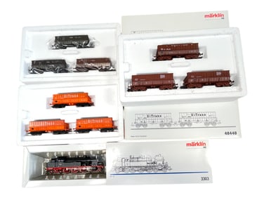 4-Unit Marklin HO Steam Ore Hauler Train