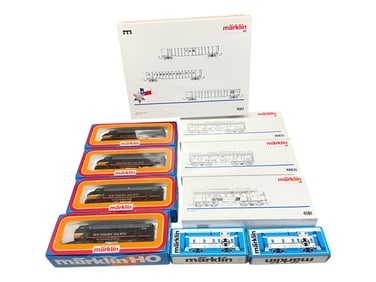 10 American Outline Marklin HO Trains