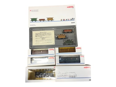 6pc Early 1900s Marklin HO Steam Set