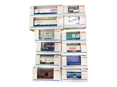 24 Assorted Marklin HO 4-Wheel Freights