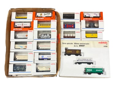 19pc Marklin Freight Car Assortment Lot