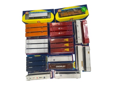 15pc Athearn HO Containers, Plus
