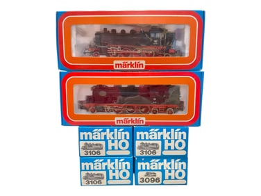 6 Store Stock Marklin HO German Tank Locos