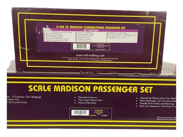 MTH 20-4025 PRR Scale Madison Cars