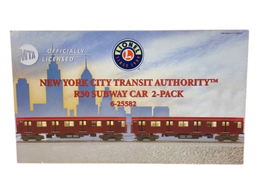 Lionel 25582 R30 2-Car Add-On Subway Car Set