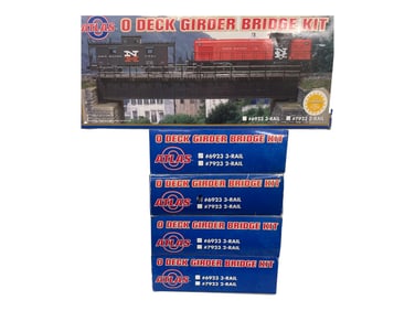 5 Atlas O Deck Girder Bridge Kits