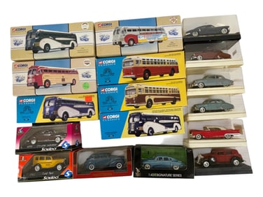 17pc 1:43 Layout Vehicles, Corgi & Dinky
