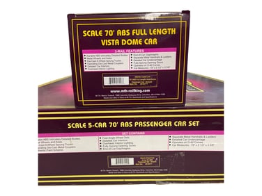 2pc MTH 20-6571 & 6771 ACL Streamline Cars