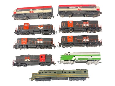9 HO Diesel Locomotives