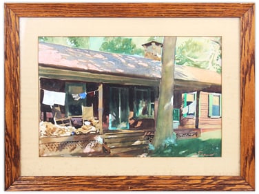 Oscar Frederick Schmidt, Signed Watercolor