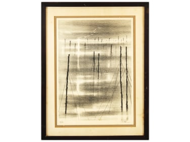 Richard Florsheim "Weirs" Signed Lithograph