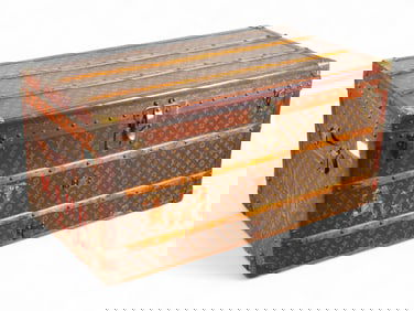 Early Louis Vuitton Cabin Steamer Trunk