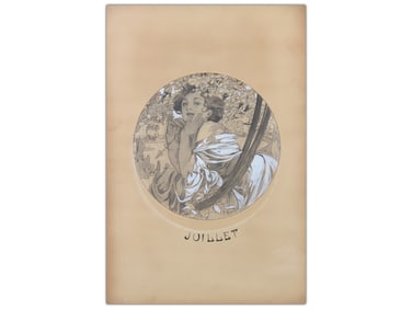 Alphonse Maria Mucha (1860 - 1939) Mixed Media