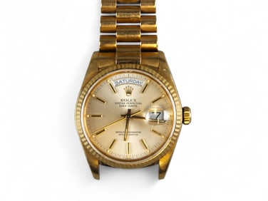 Rolex Day-Date 18K Gold Watch (1984)